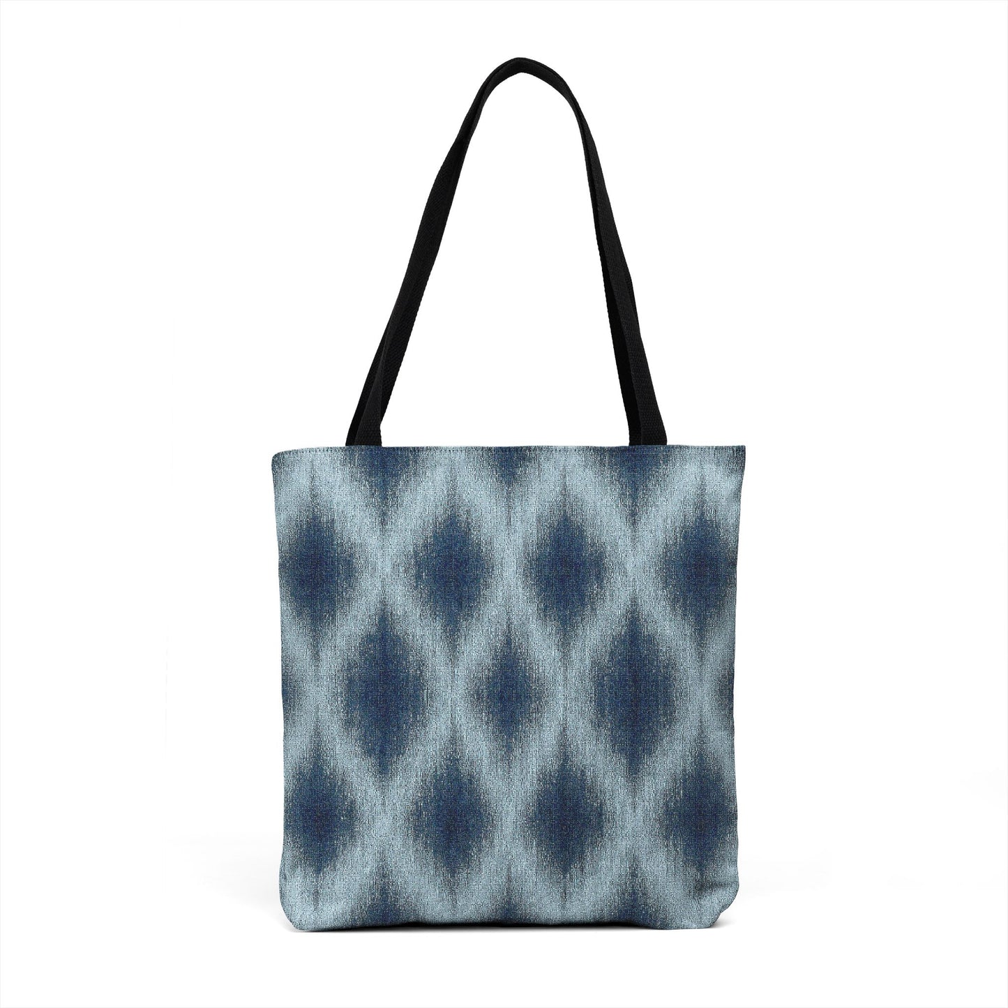 Indigo Drift Ikat Woven Tote
