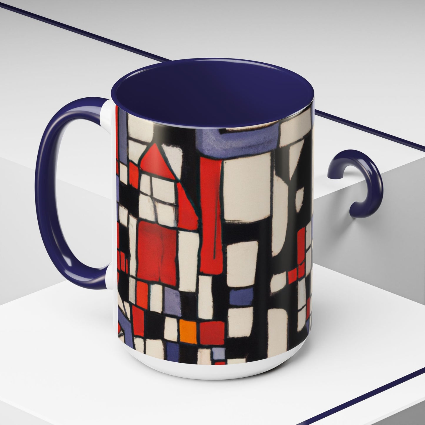 Modern Blocks Accent Coffee Mug, 11oz