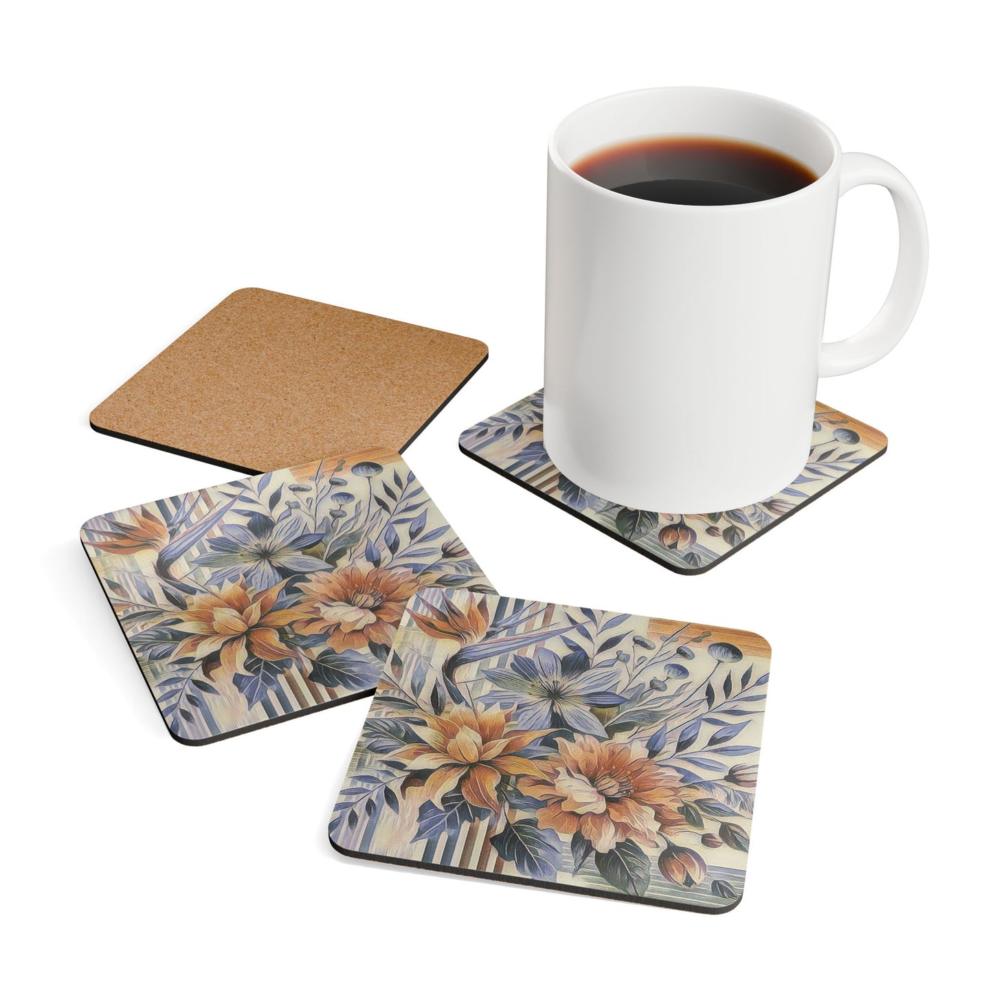Corkwood Coaster Set