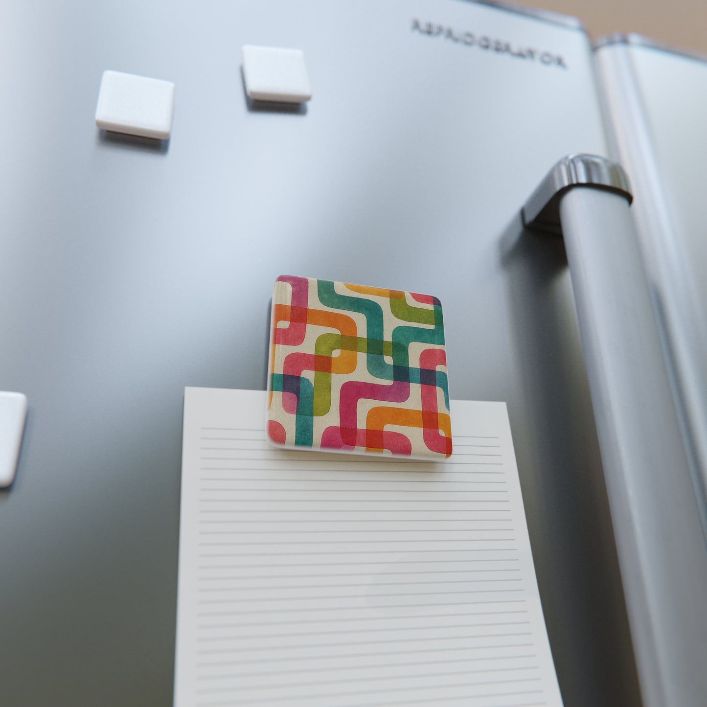 Retro Color Curves Porcelain Magnet