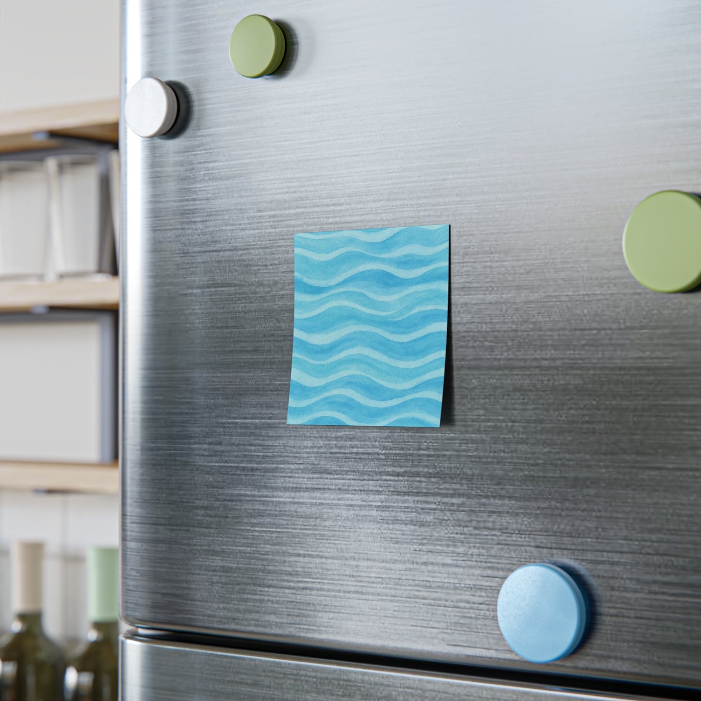 Water Wave Post-it® Note Pads - Blue Ocean Design for Office & Home