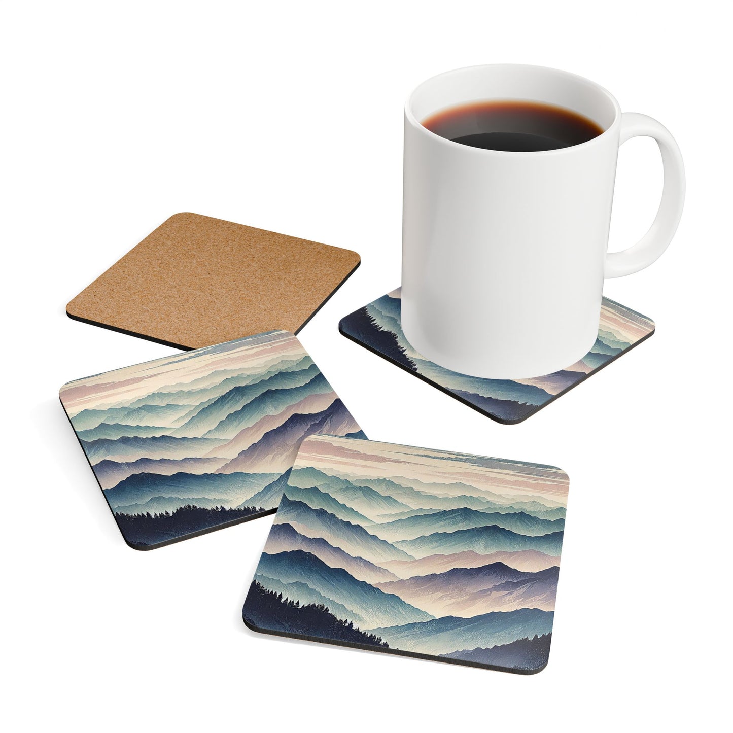 Corkwood Coaster Set