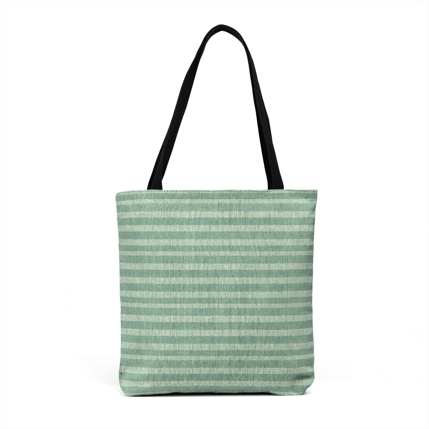 Field Stripe Green Woven Tote