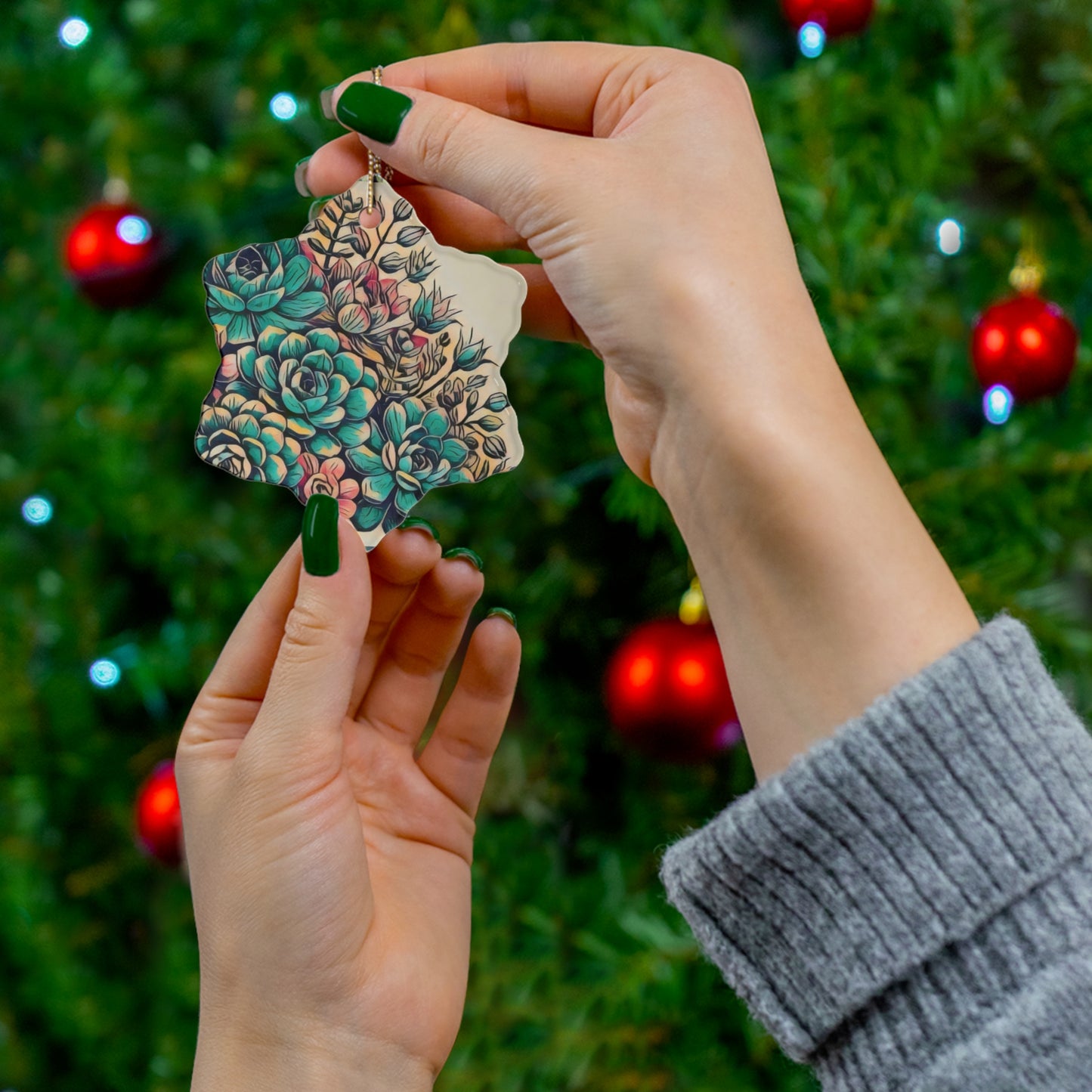 Ceramic Ornament, 4 Shapes