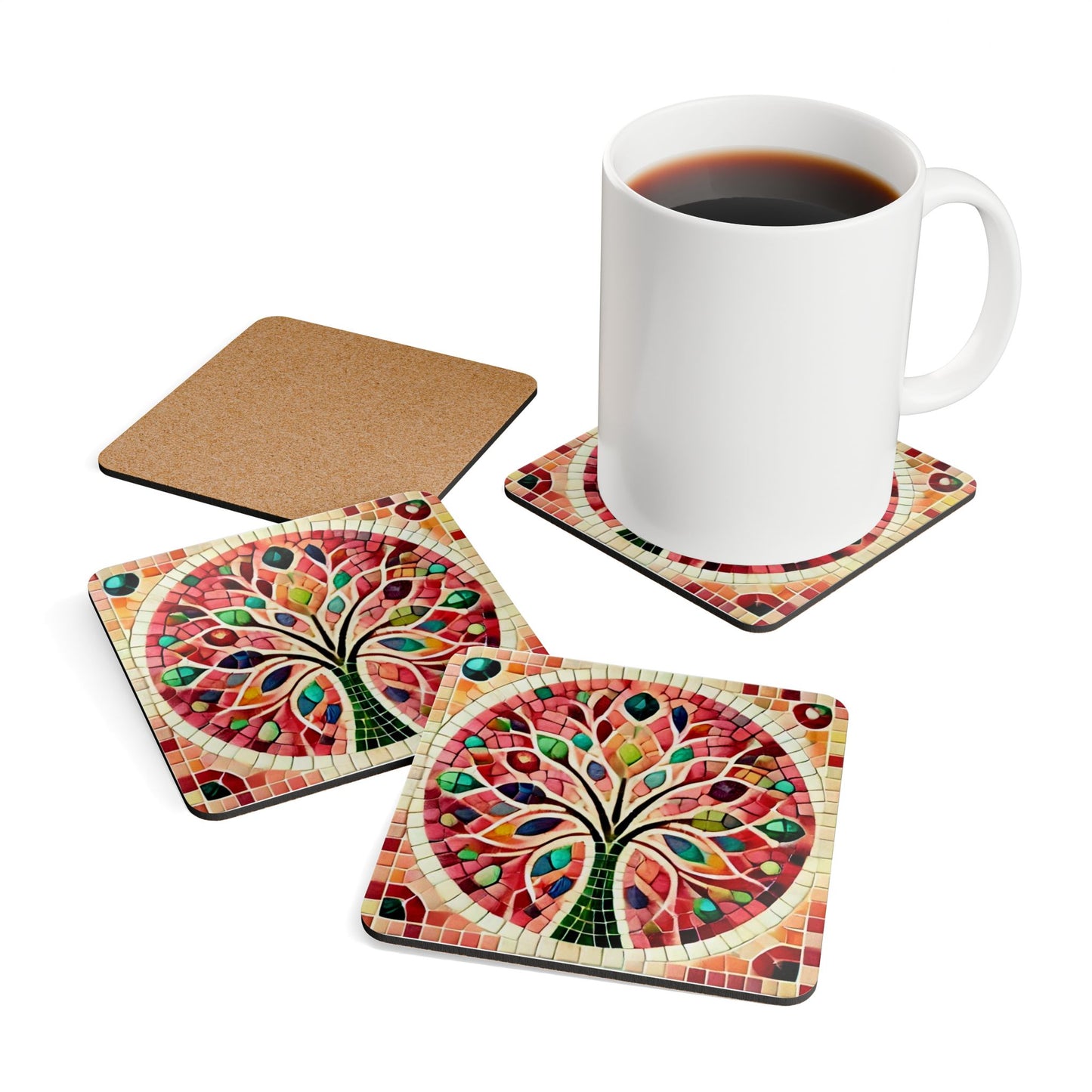 Corkwood Coaster Set
