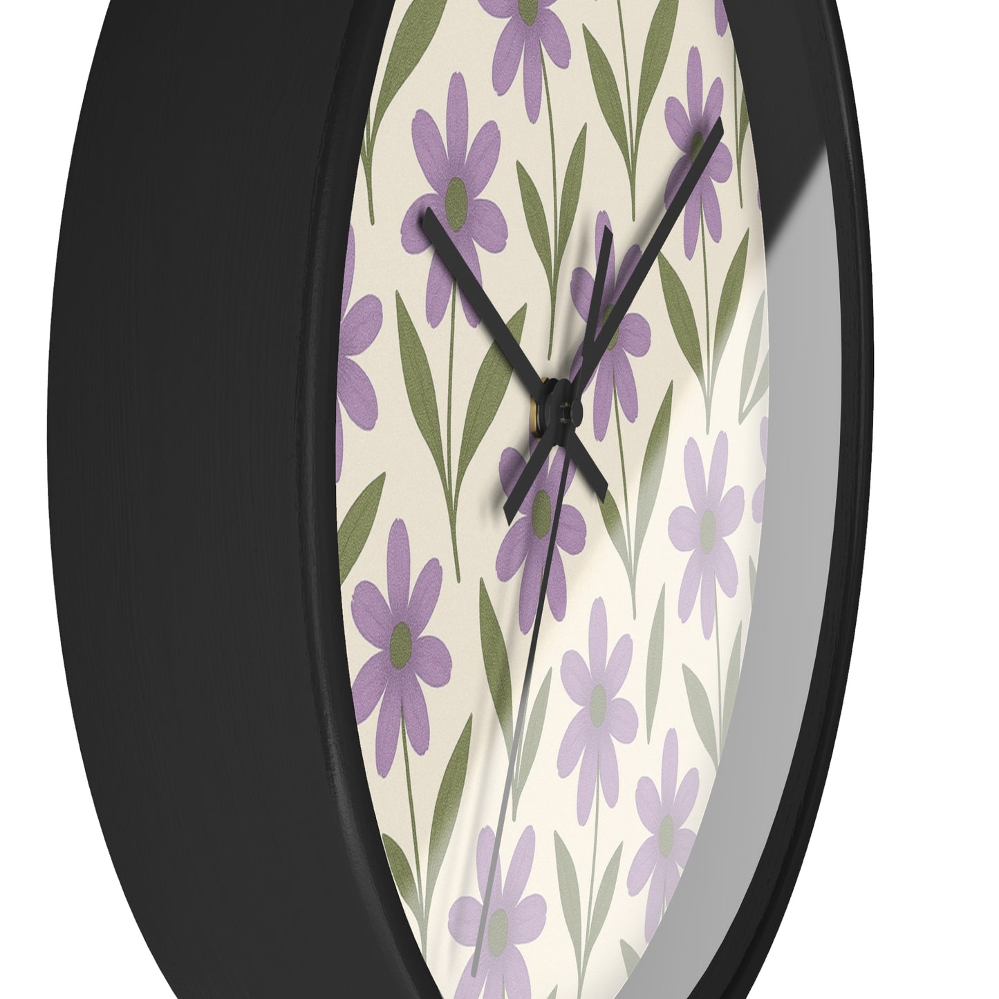 Meadow Bloom Wall Clock - Lavender