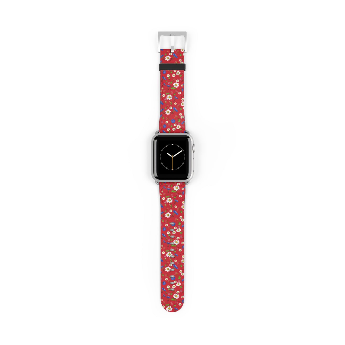 Floral Watch Band Red