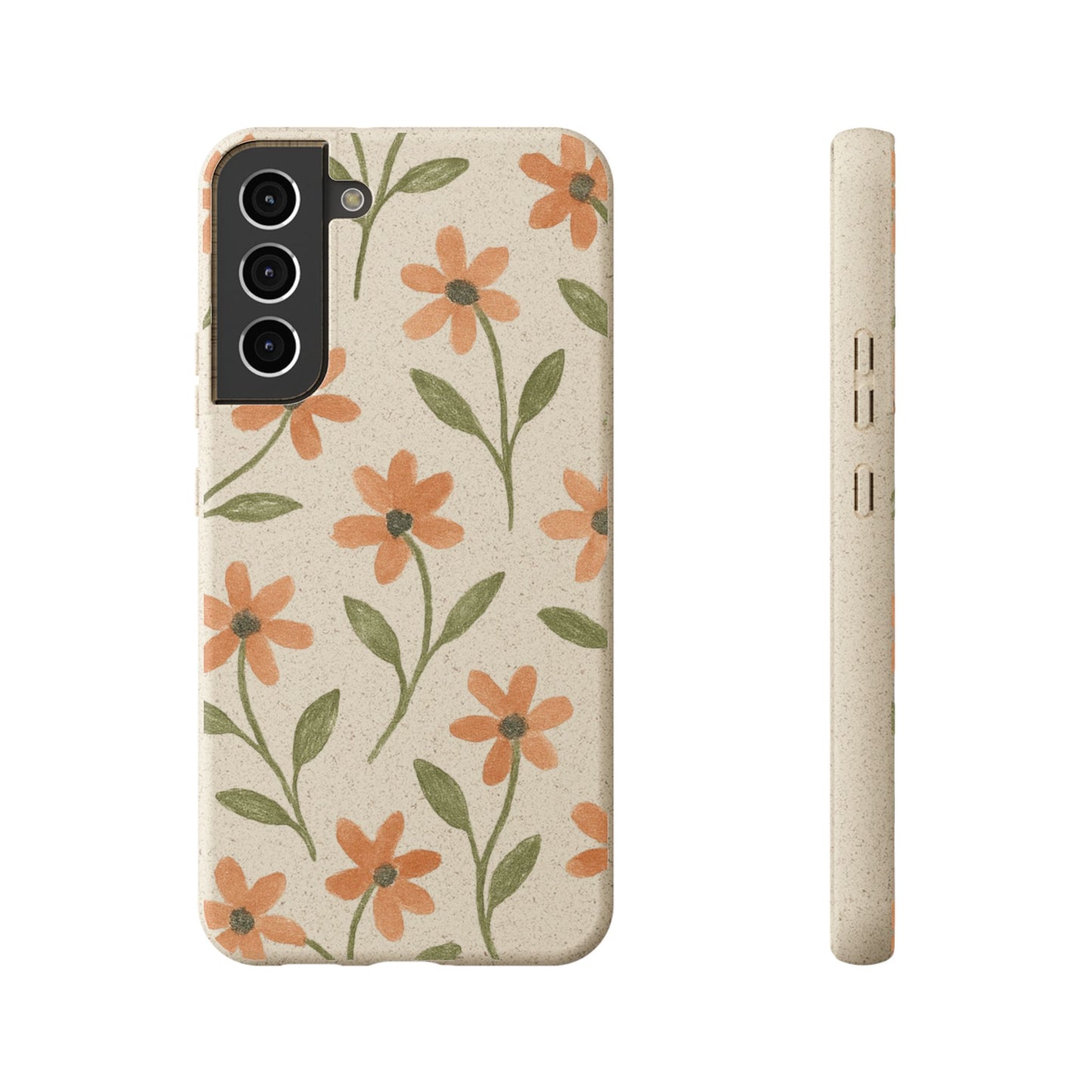 Floral Phone Case - Biodegradable Protective Cover