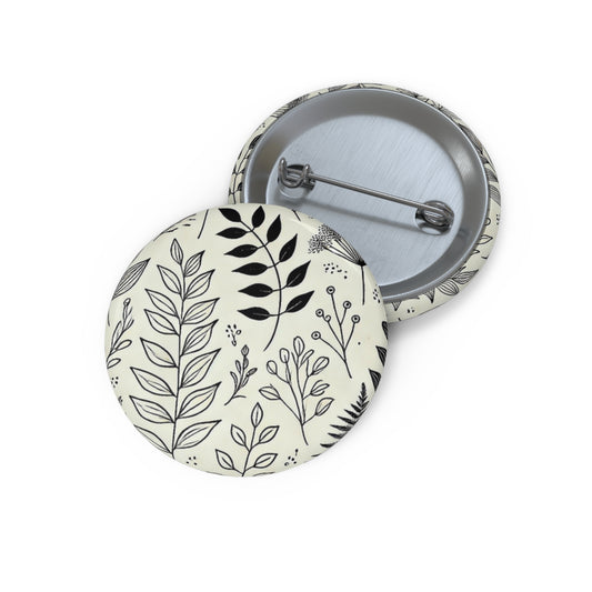 Botanical Sketch #1 Pin Buttons