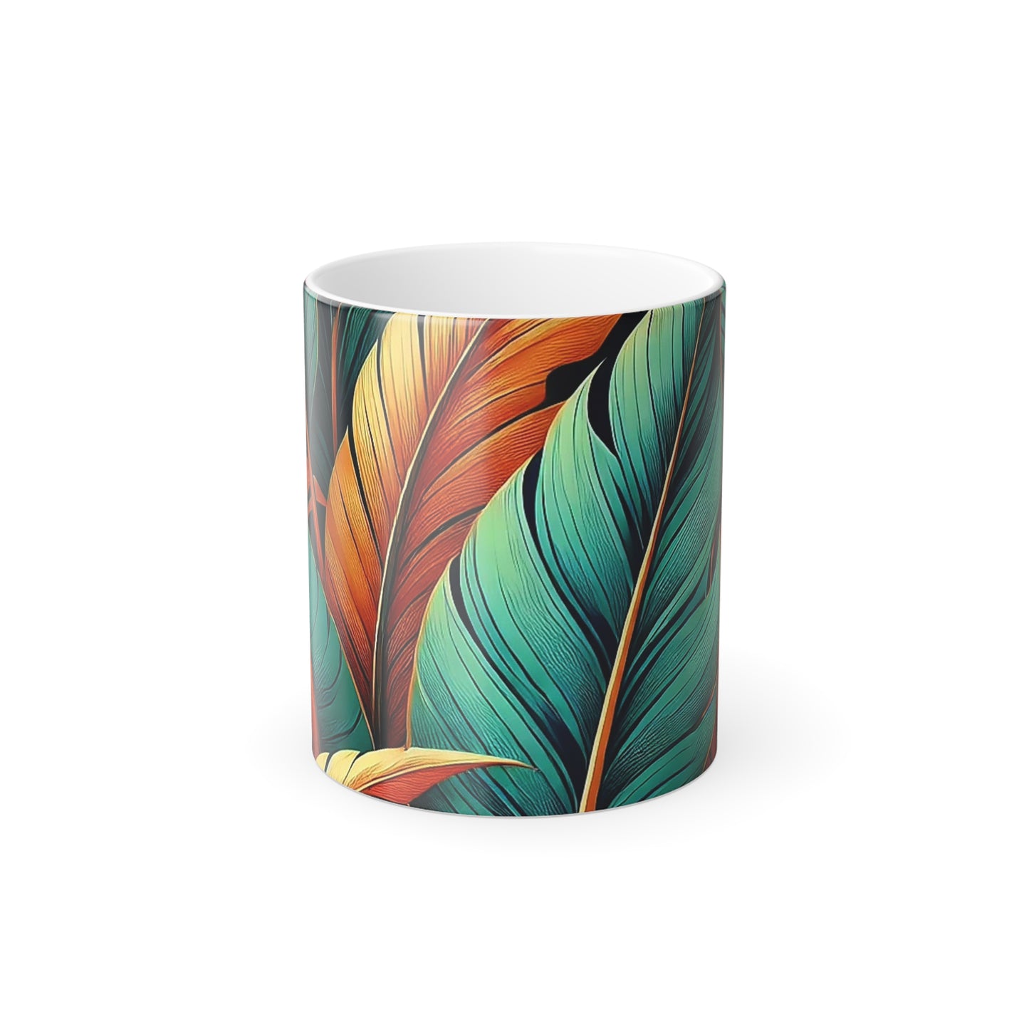 Tropical Leaf Color Morphing Mug - 11oz