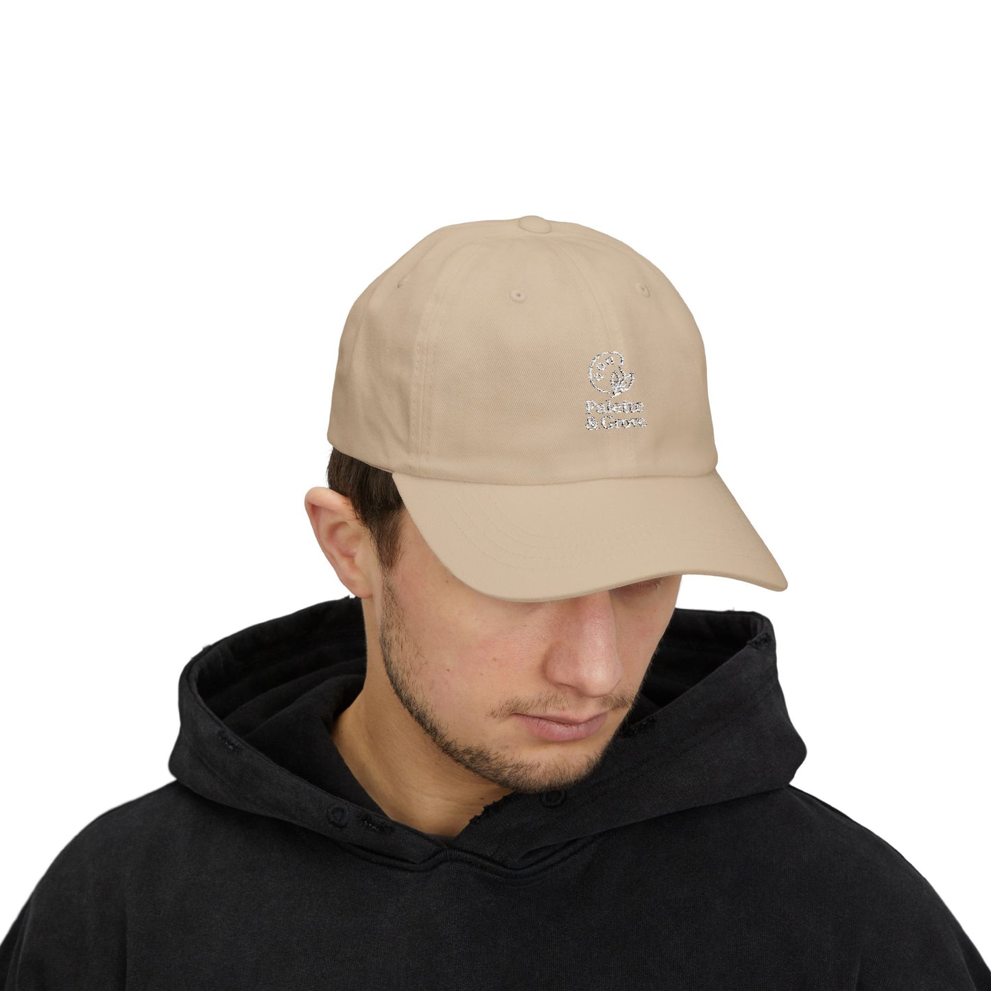 Palette & Grove White Logo Classic Dad Cap