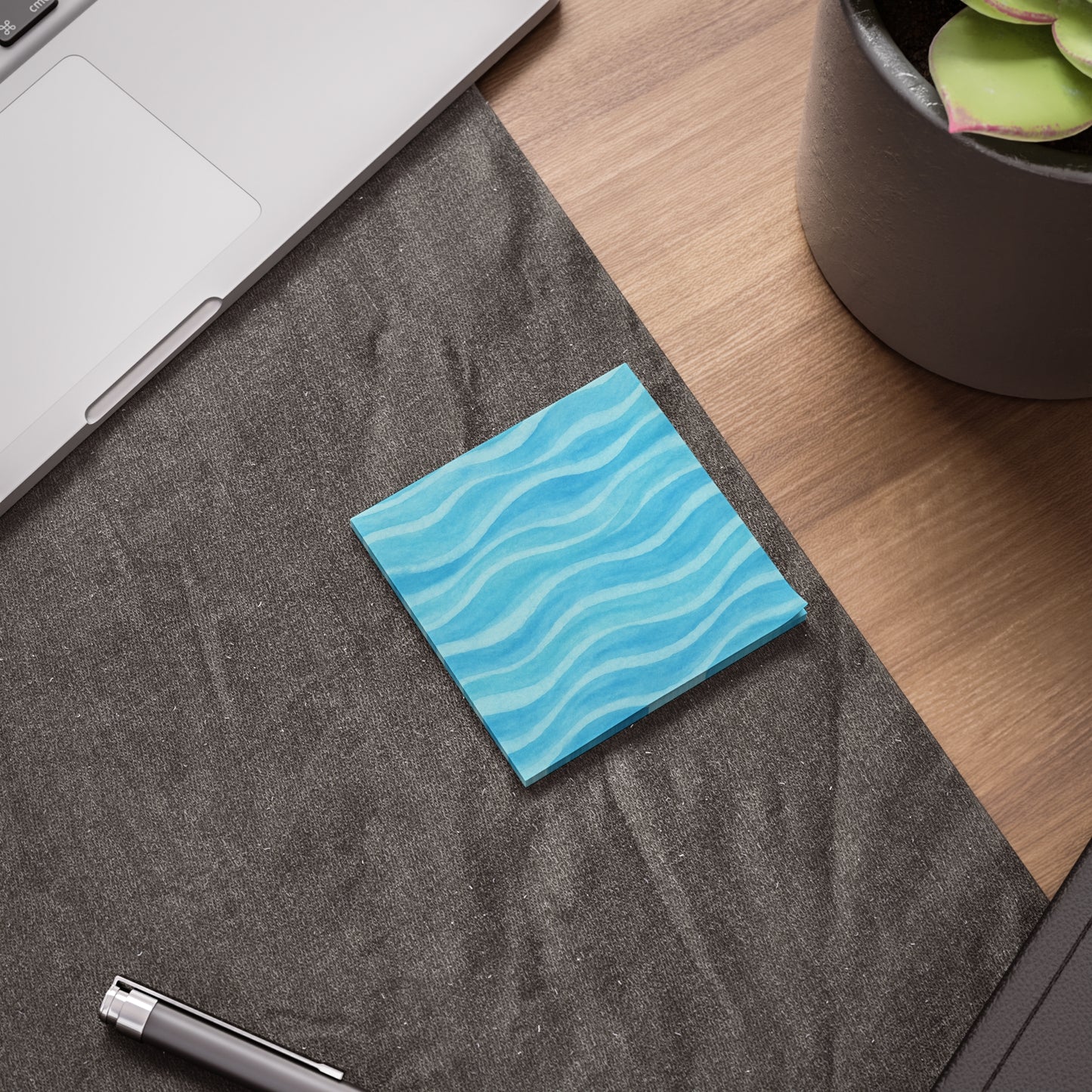 Water Wave Post-it® Note Pads - Blue Ocean Design for Office & Home