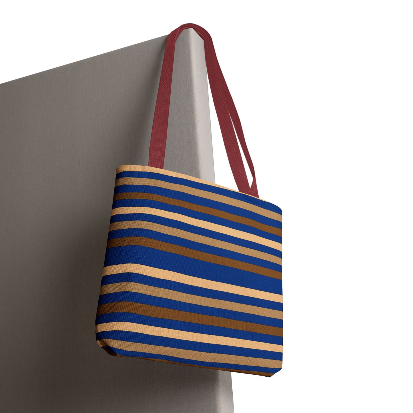 Blue/Brown Tote Bag