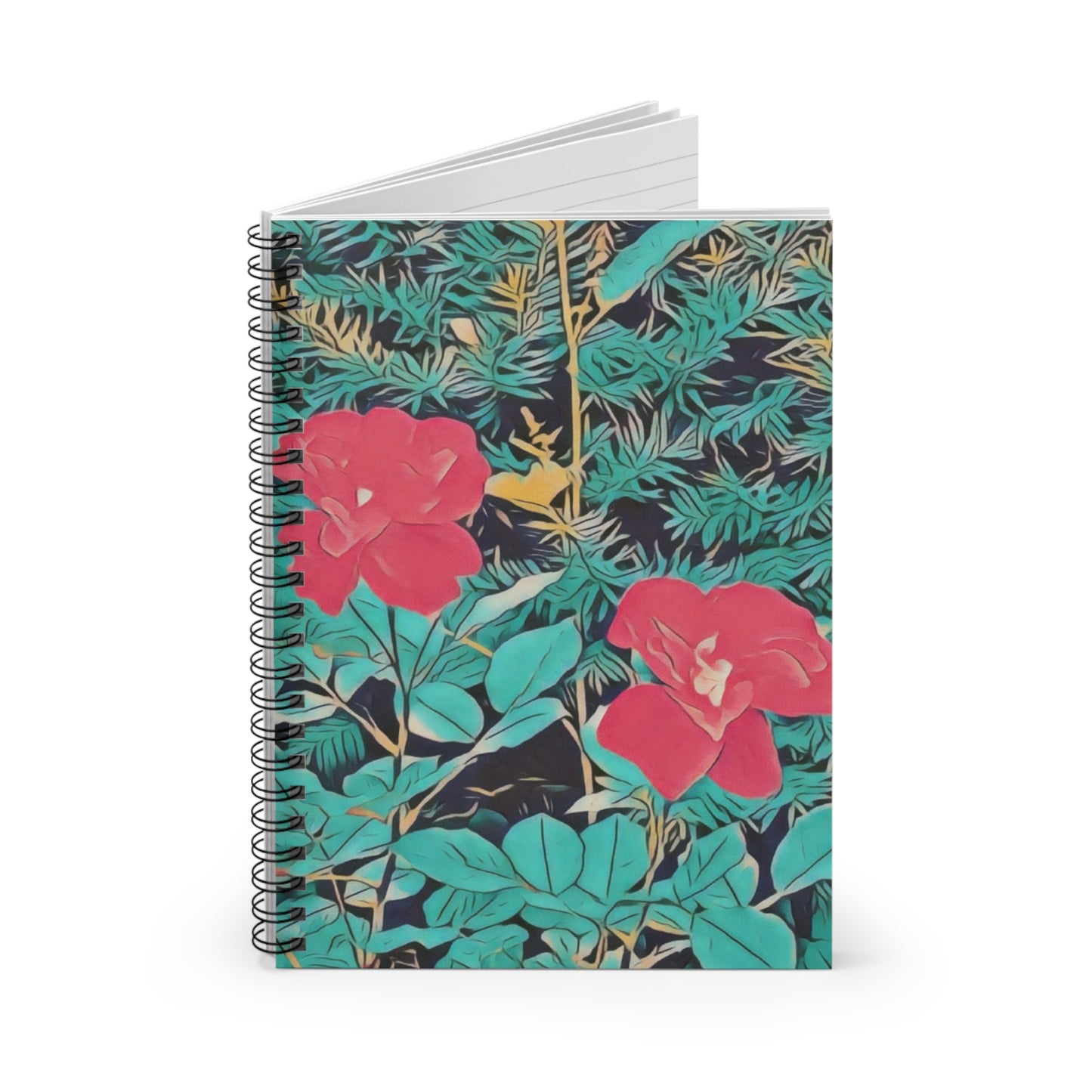 Flowers v2 (Original Photo Edit) Spiral Notebook - Ruled Line