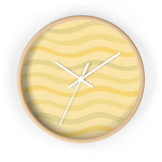Wavy Stride Wall Clock - Sunset Gold