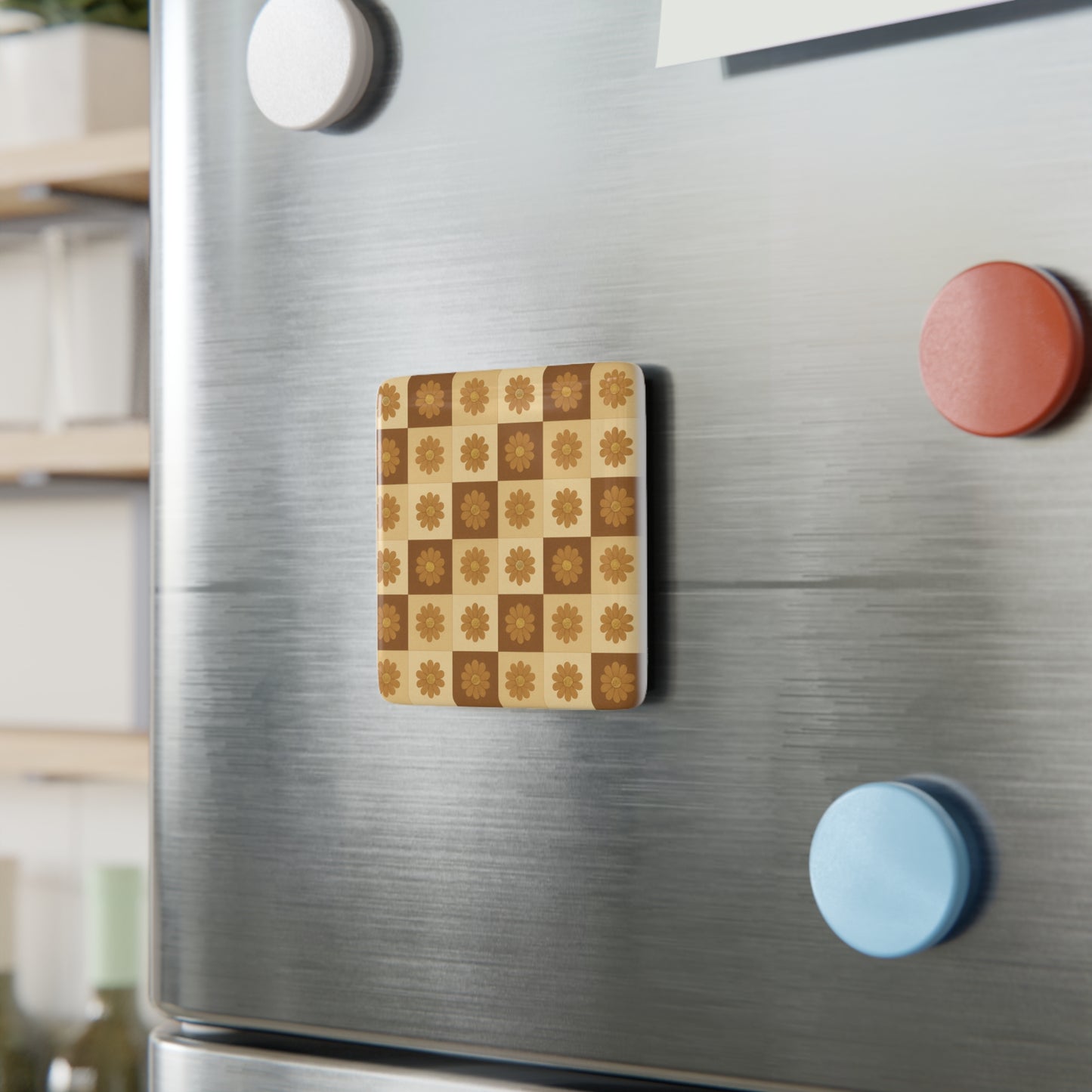 Porcelain Square Magnet -