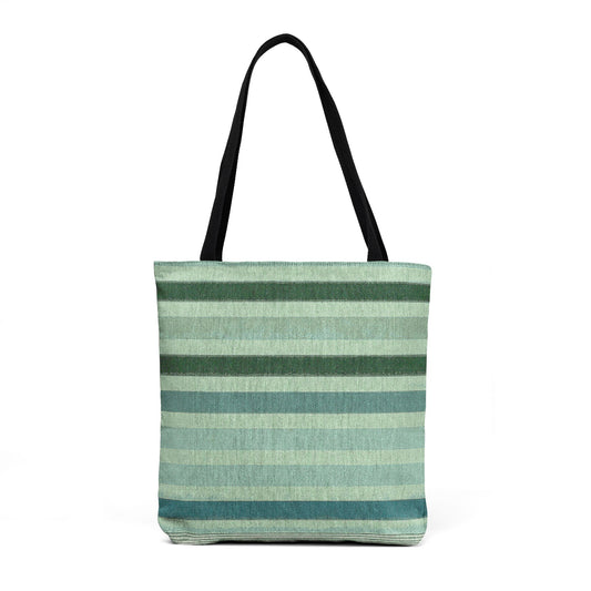 Woven Tote Harbor Stripe – Green