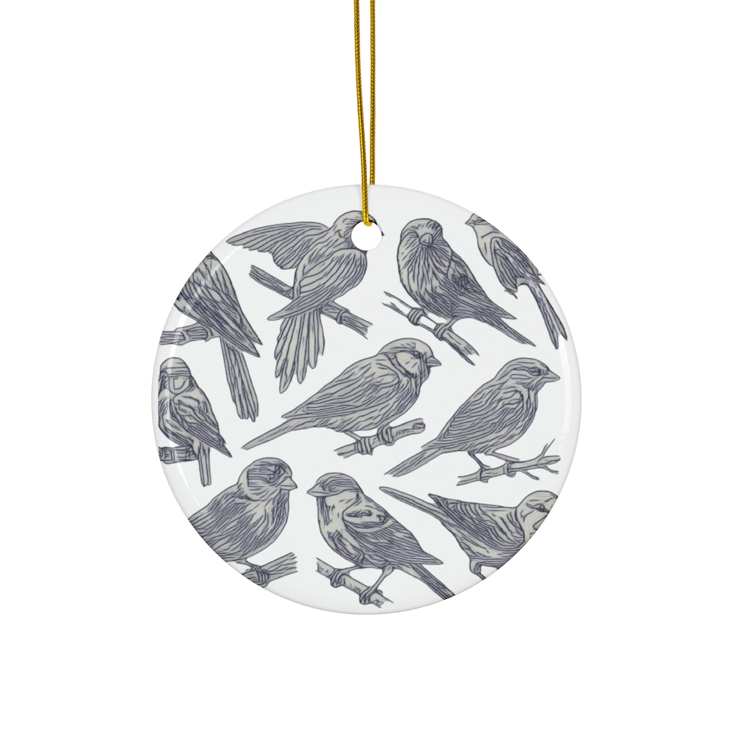 Aviary Breeze Ceramic Ornament, 4 Shapes