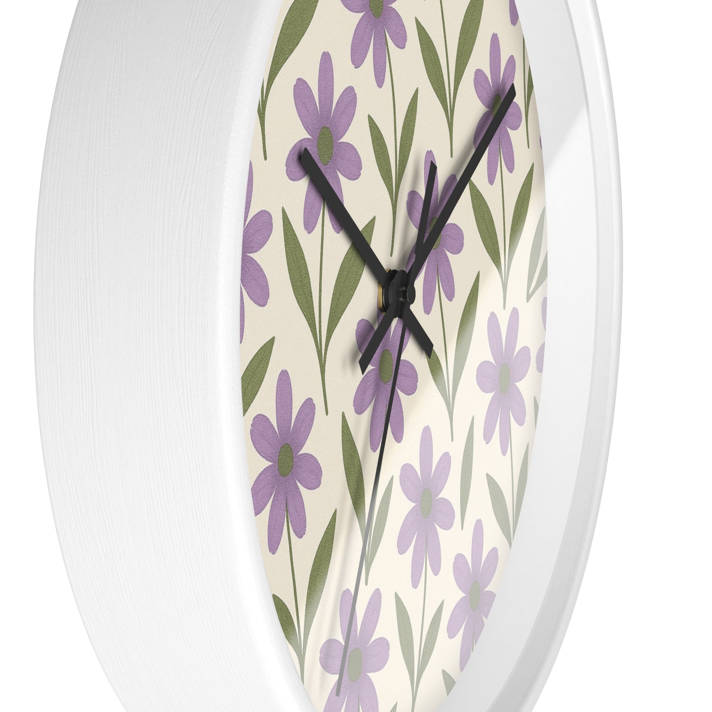 Meadow Bloom Wall Clock - Lavender
