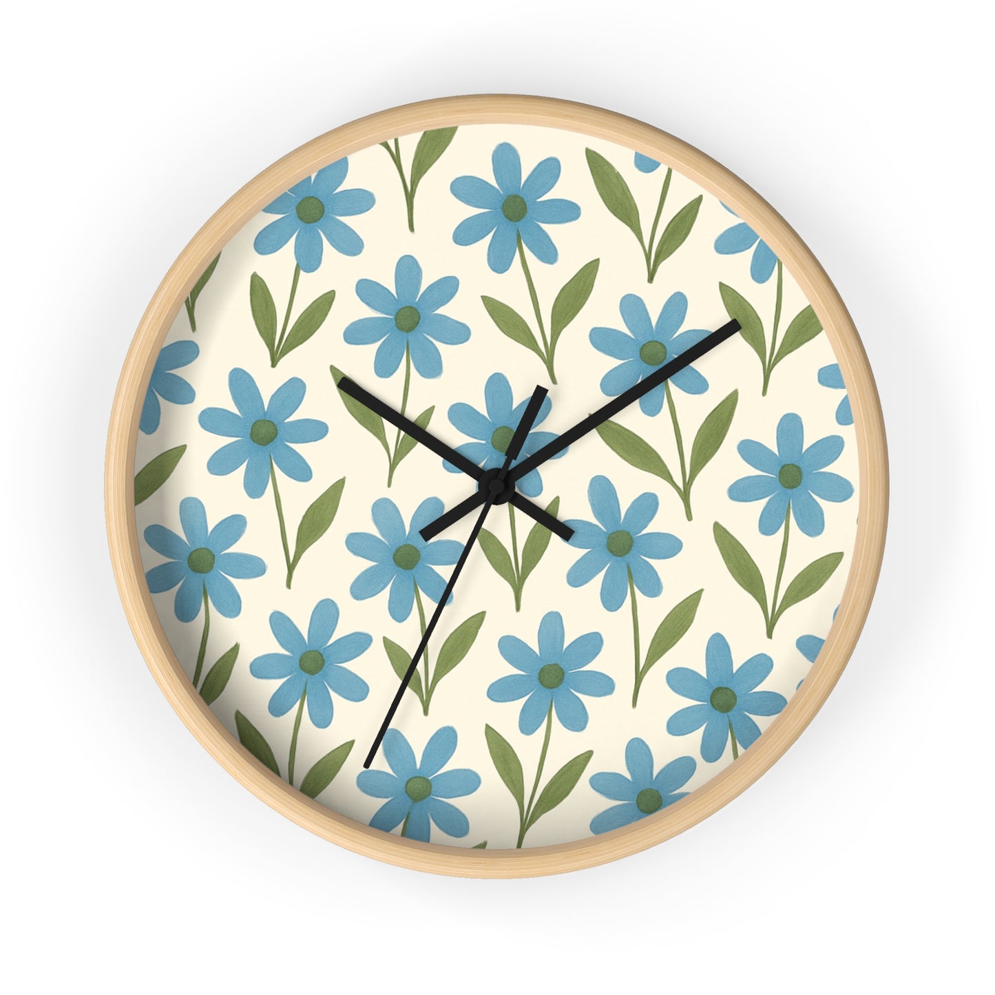 Meadow Bloom - Wall Clock - Bluebell