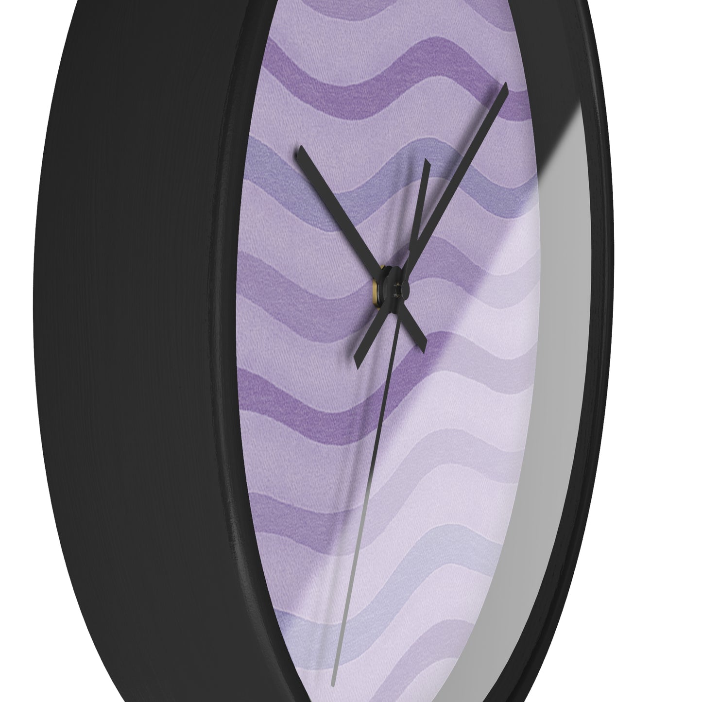 Wavy Stride Wall Clock - Lavender Dusk