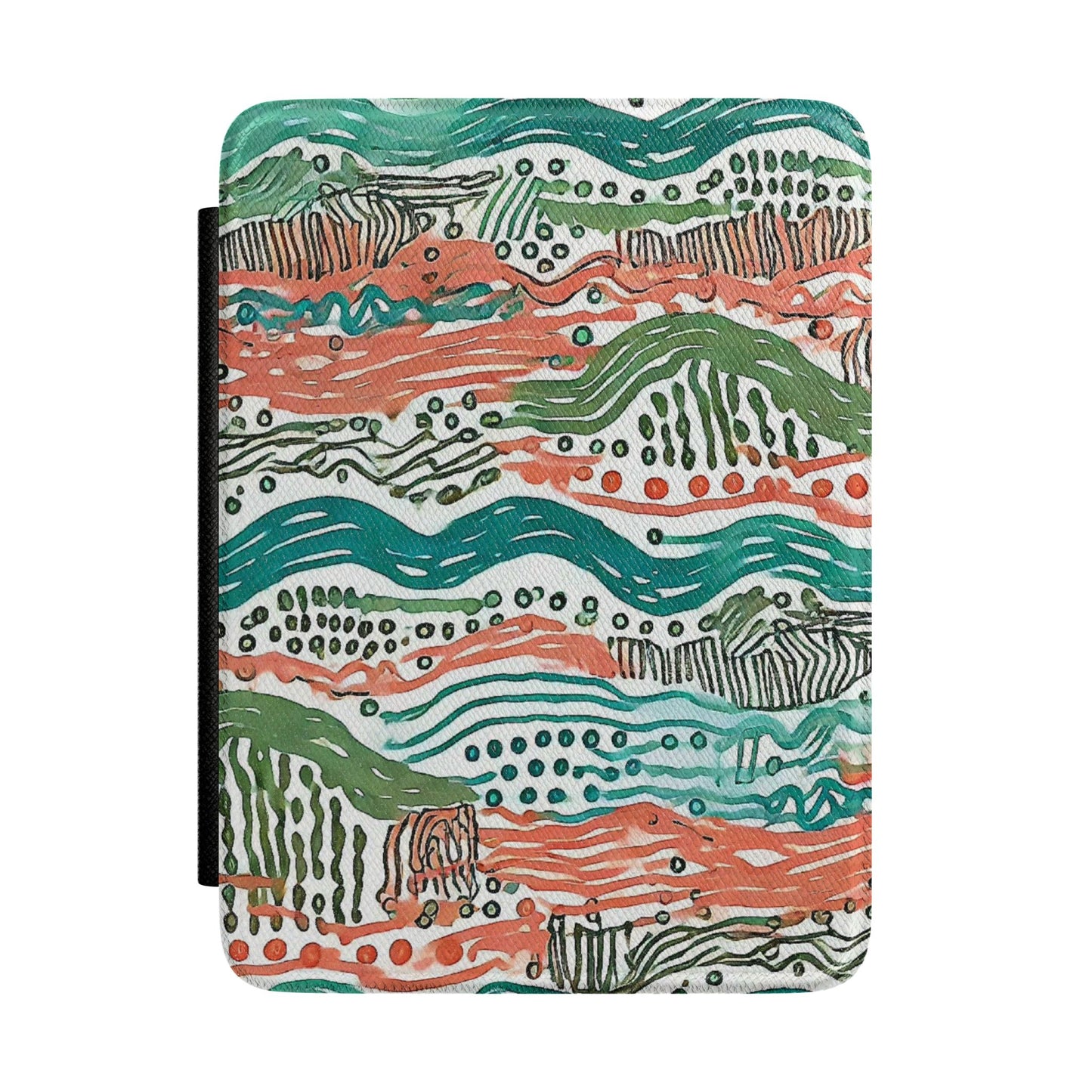 Kindle Case — Abstract Wave Pattern Protective Cover