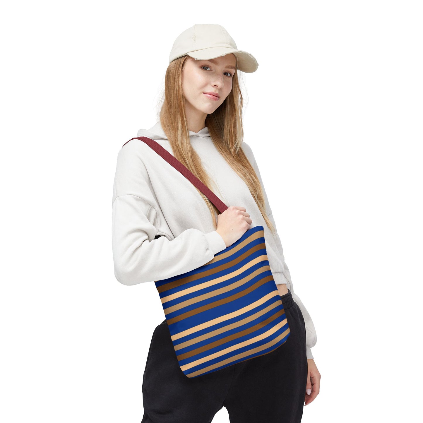 Blue/Brown Tote Bag