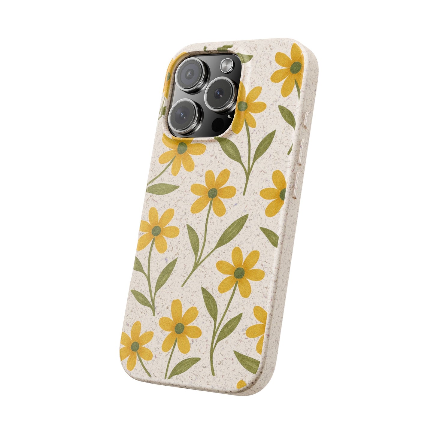 Meadow Bloom Biodegradable Phone Case - Marigold