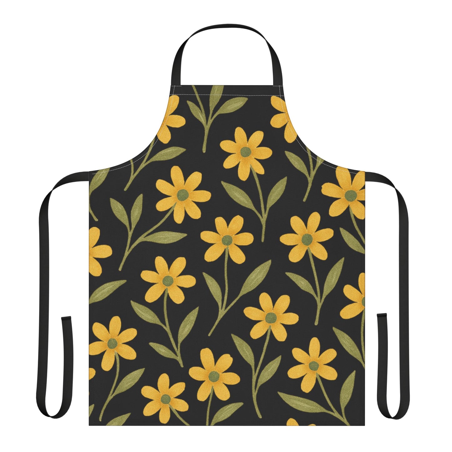 Floral Apron, 5-Color Straps (AOP)