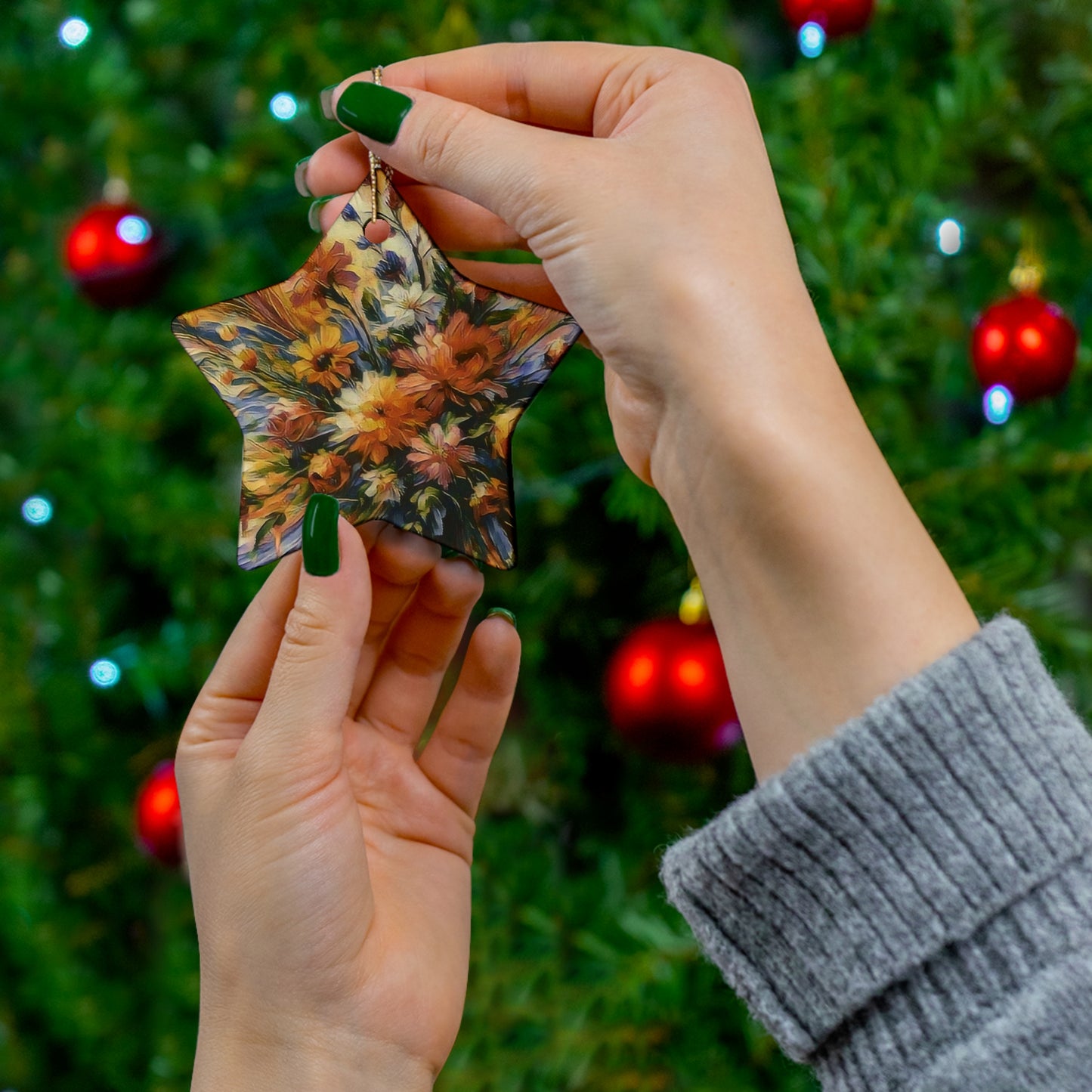Ceramic Ornament, 4 Shapes