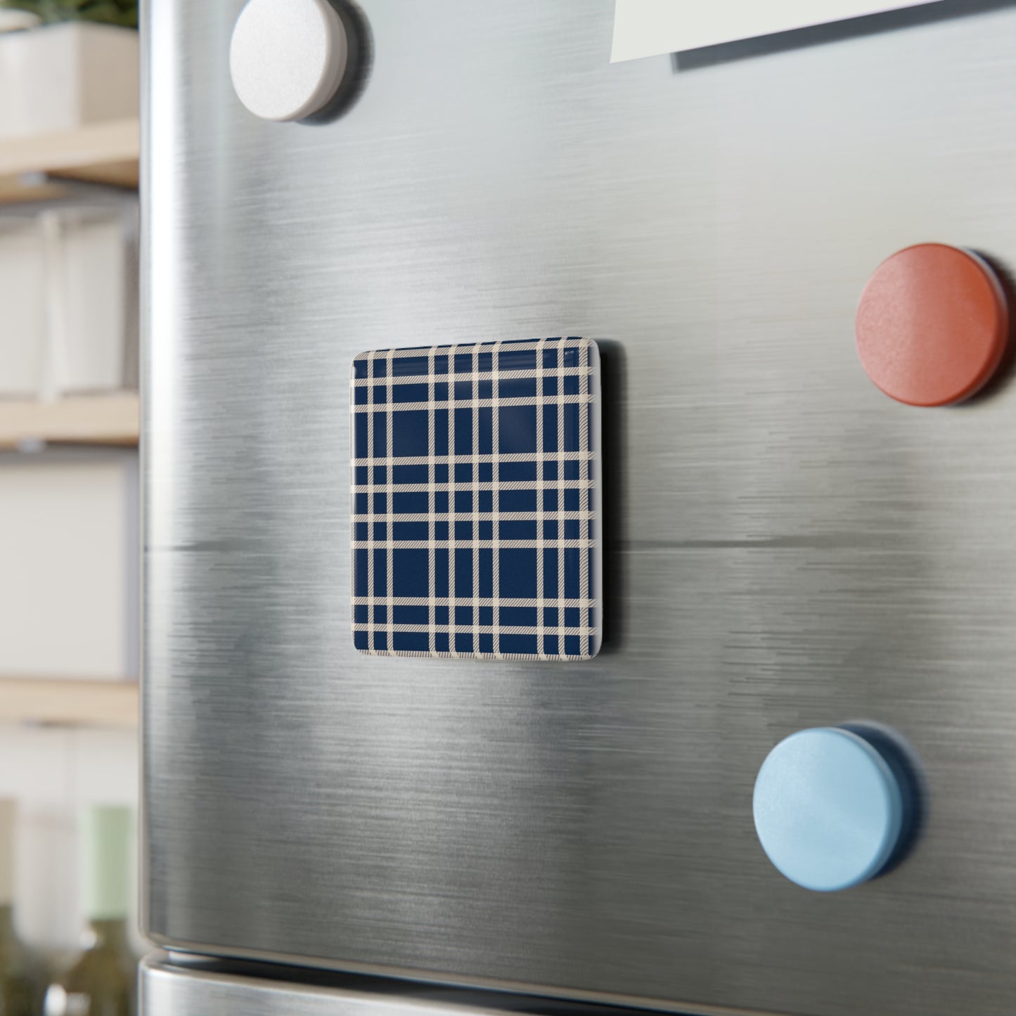 Blue Porcelain Magnet