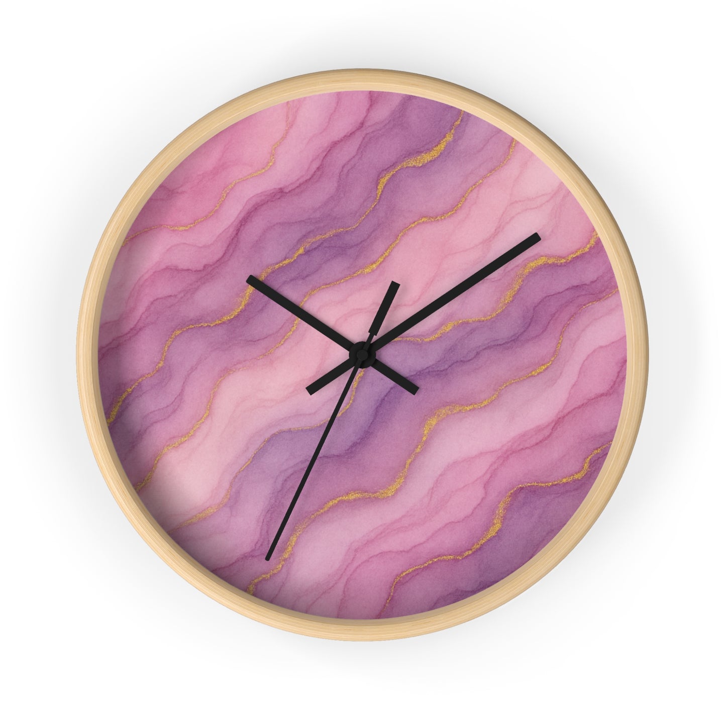 Marbled Flow Wall Clock – Rosecurrent