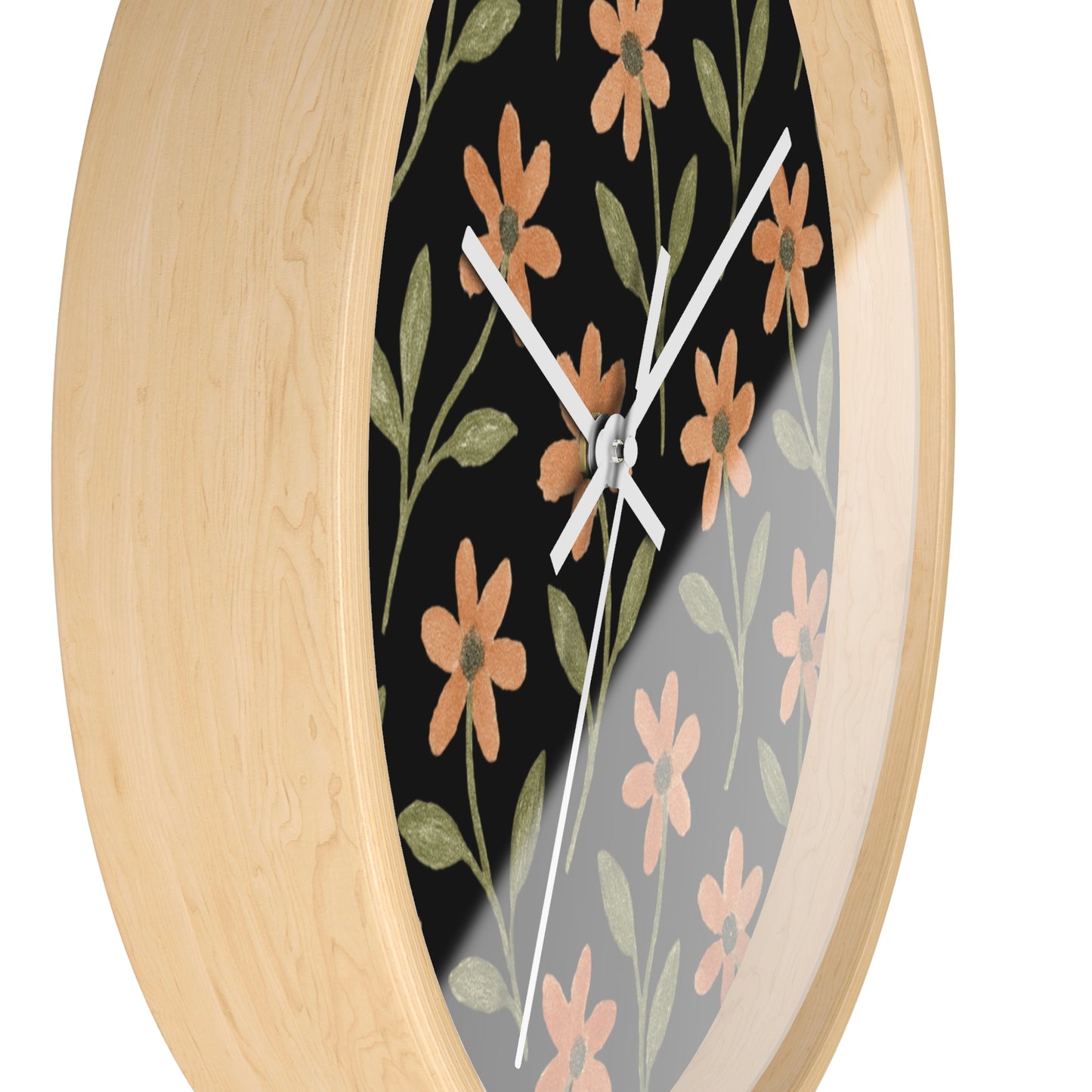 Meadow Bloom Wall Clock - Rose Glow