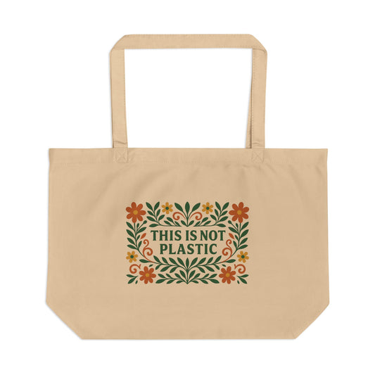 Large Tote Bag - Eco Statement Series by Palette & Grove