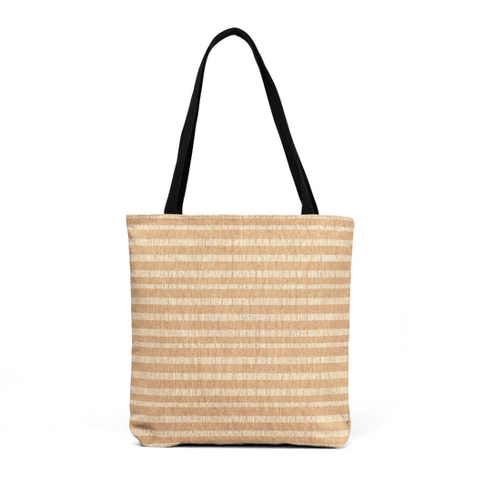 Field Stripe Yellow Woven Tote