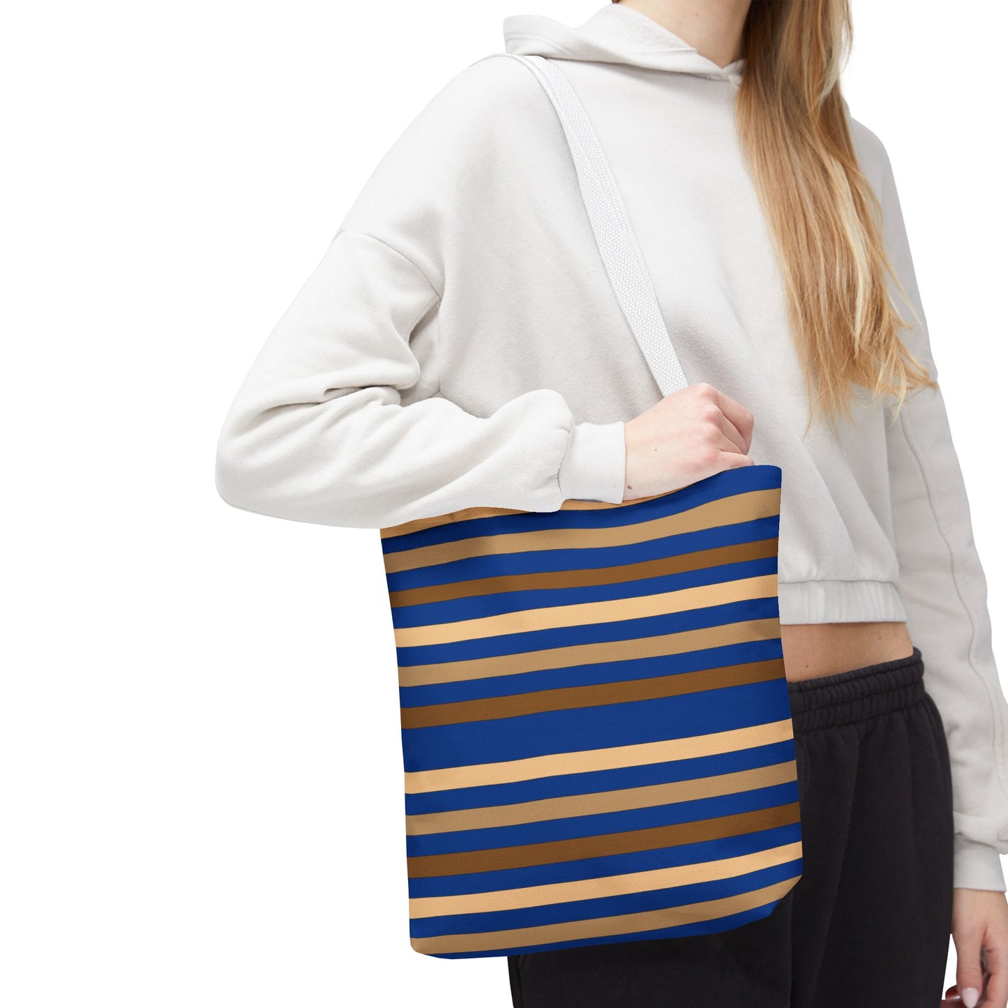 Blue/Brown Tote Bag