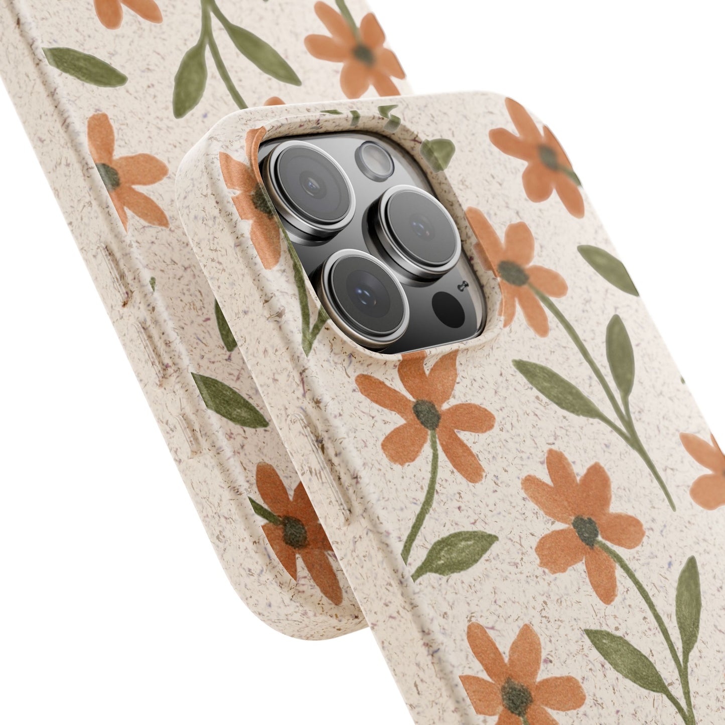 Floral Phone Case - Biodegradable Protective Cover