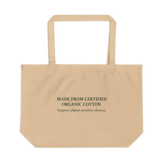 Large Tote Bag - Eco Statement Series by Palette & Grove