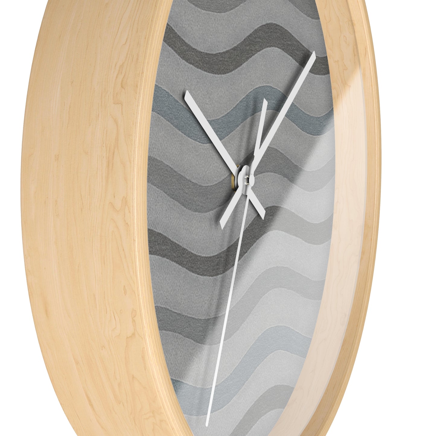Wavy Stride Wall Clock - Onyx Wave