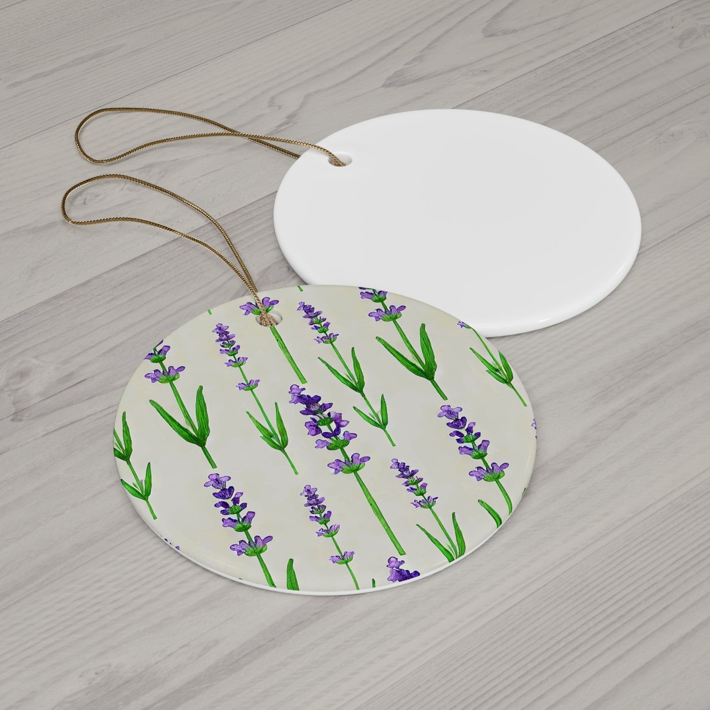 Lavender Calm Ceramic Ornament