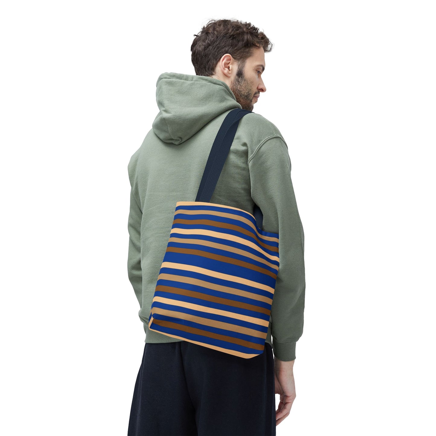 Blue/Brown Tote Bag