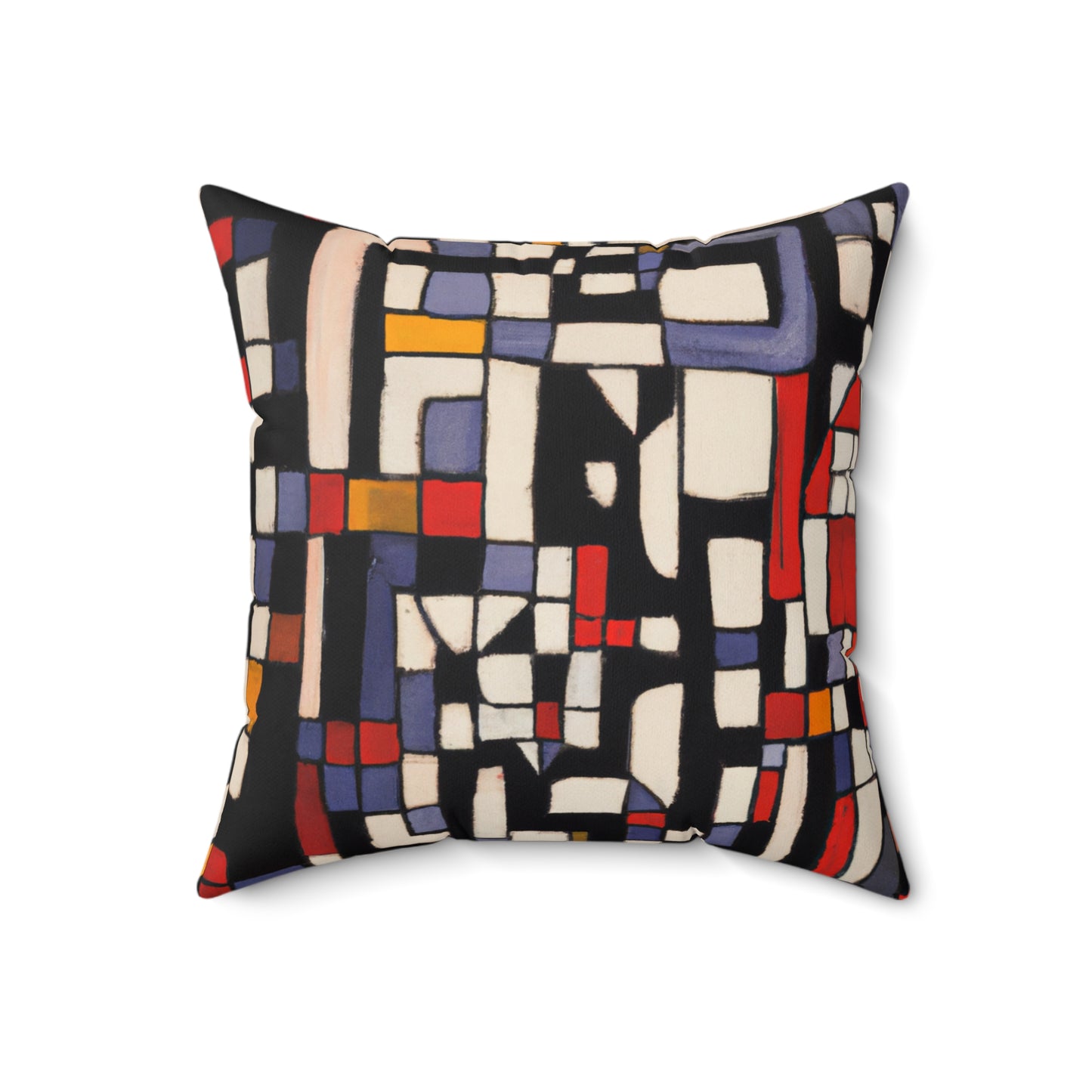 Modern Blocks Geometric Square Pillow