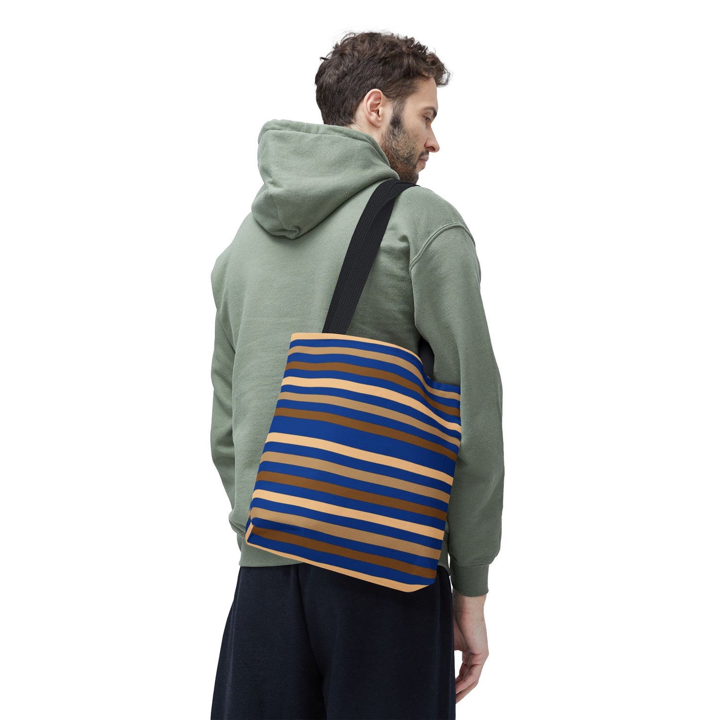 Blue/Brown Tote Bag