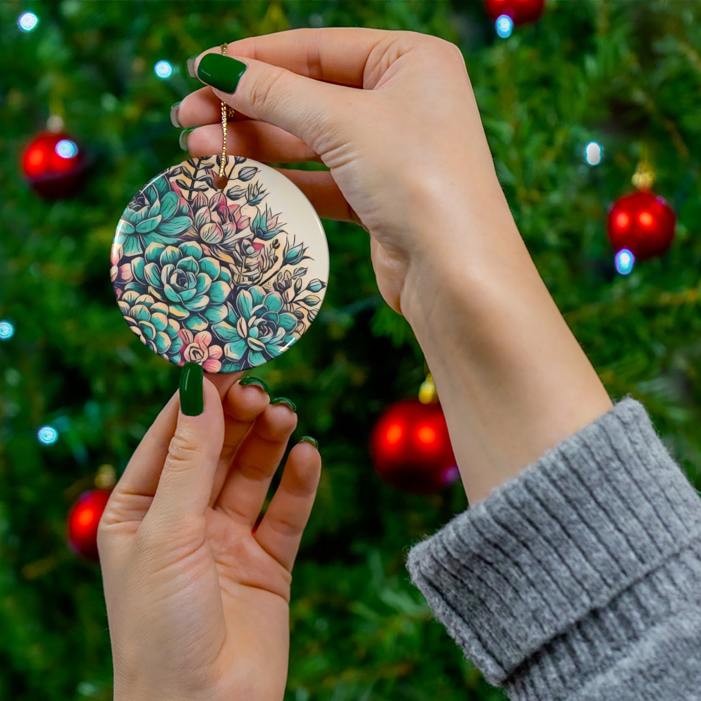 Ceramic Ornament, 4 Shapes
