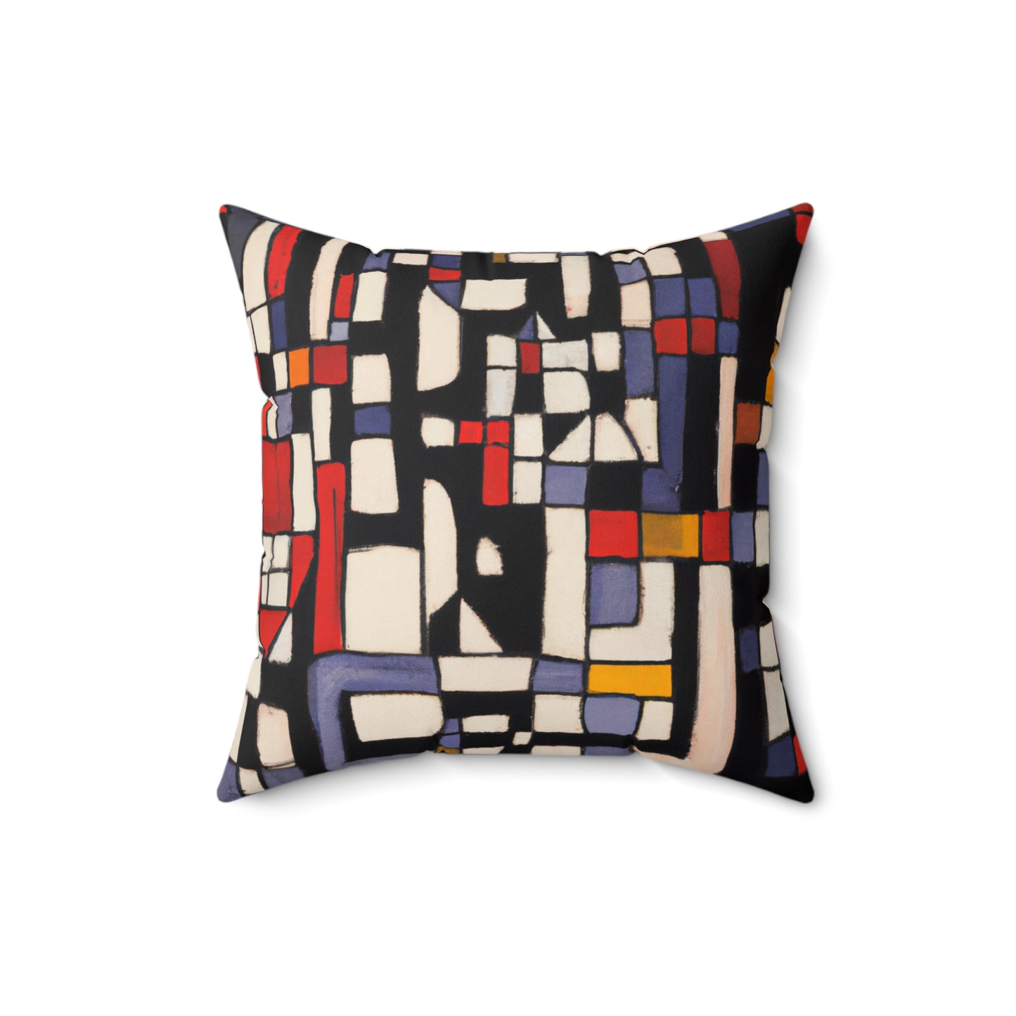 Modern Blocks Geometric Square Pillow