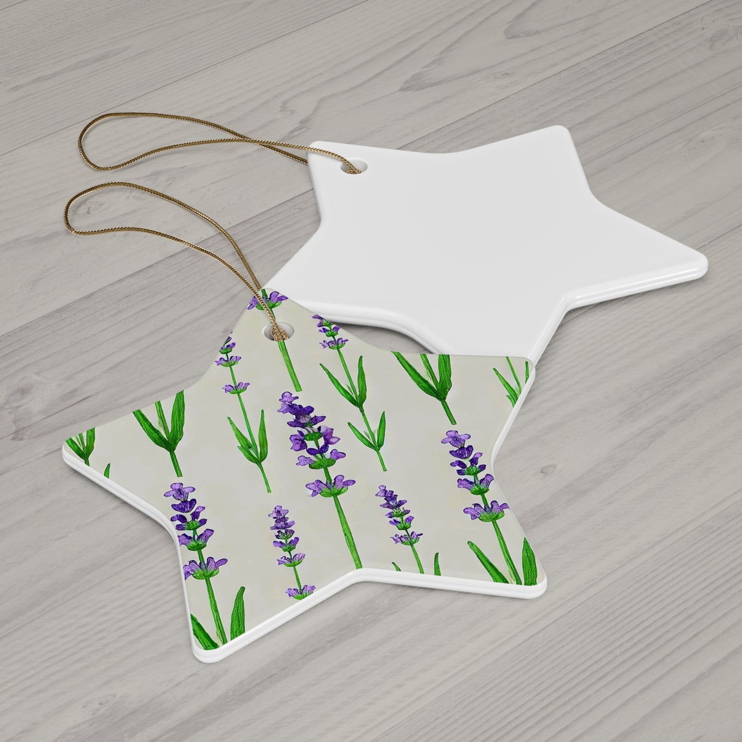 Lavender Calm Ceramic Ornament
