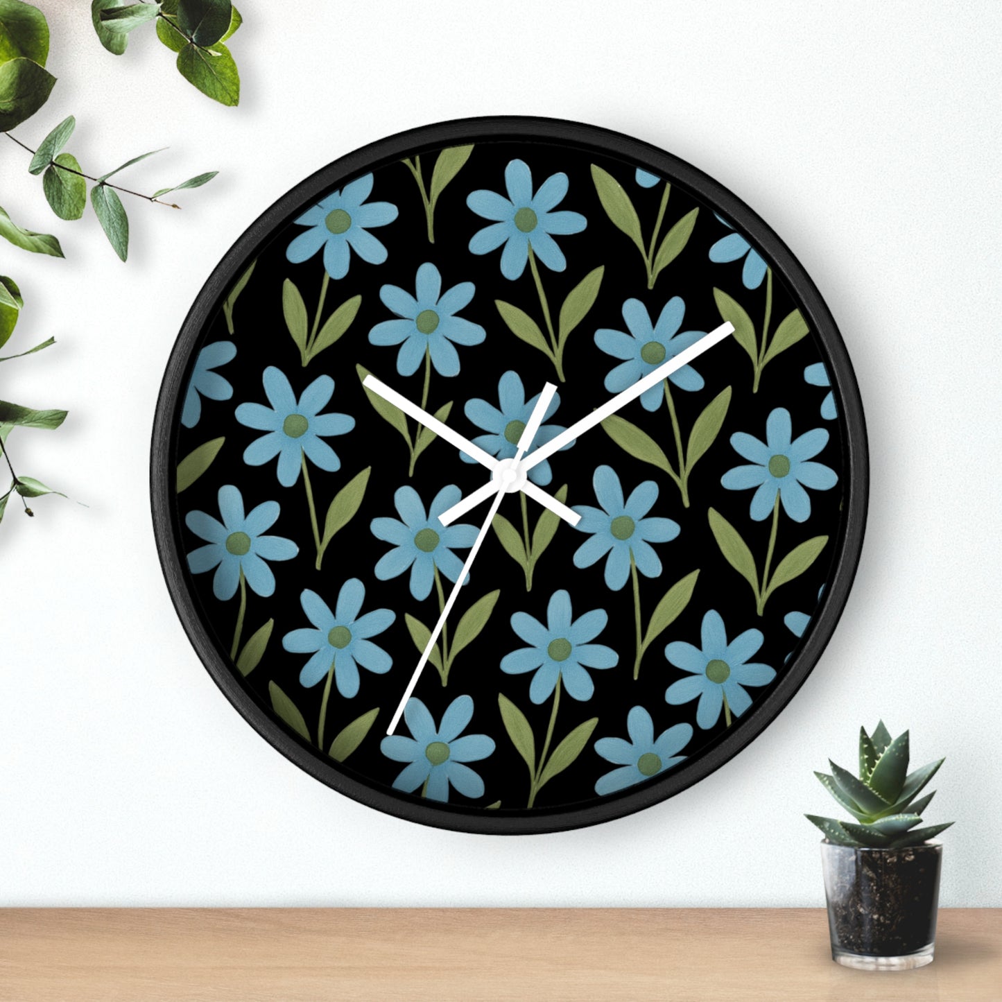Meadow Bloom - Wall Clock - Bluebell