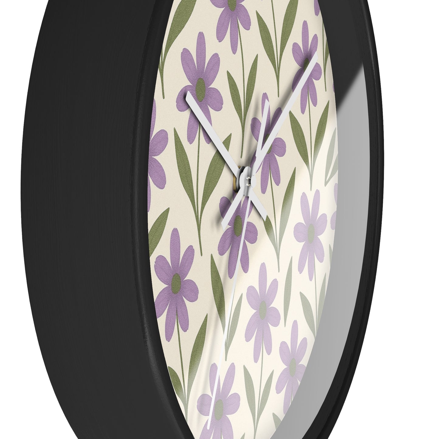 Meadow Bloom Wall Clock - Lavender