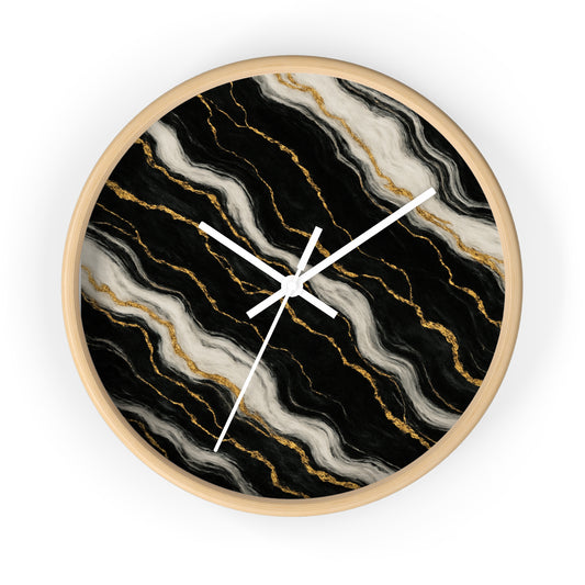 Midnight Marble Wall Clock