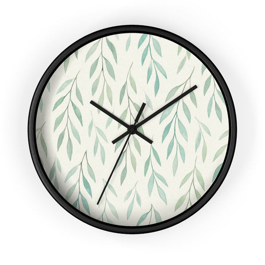 Botanical Leaf Wall Clock – Nature-inspired Home Decor